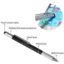 Ferramenta de chave de fenda vodool, caneta esferográfica com uma ponta e escala stylus para tela sensível ao toque, multi-função 2024 - compre barato