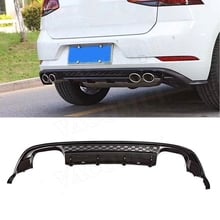 Aerofólio difusor traseiro para carro, para vw volkswagen golf 7 7.5 mk7.5 padrão e gti 2017 2018 2019 pp 2024 - compre barato