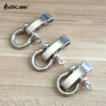 10 PCS O Shape Stainless Steel Adjustable Anchor Shackle Outdoor Camping Emergency Rope Survival Paracord Bracelet Buckle EDC 2024 - buy cheap