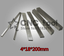 2pcs HRC60 4*18*200mm High-speed steel Sharp steel STEEL BILLETS blade Flat HSS Turning tool DIY knife material, Lathe tool 2024 - buy cheap