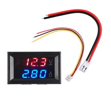 Hot DC 100V 10A 50A 100A Mini Digital Voltmeter Ammeter Voltage Current Meter Tester 0.28" Blue Red Dual LED Display For Home 2024 - buy cheap