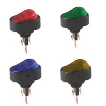 EE support  4Pcs Colors Mixed 12V 30Amp 30A Universal Car Accessories Heavy Duty LED OFF/ON Toggle Rocker Switch 2024 - buy cheap