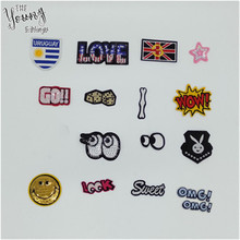 High quality Hot melt adhesive Applique Embroidery Patches stripes DIY Decoration Clothing Accessory patch 1pcs sell C979-C995 2024 - buy cheap