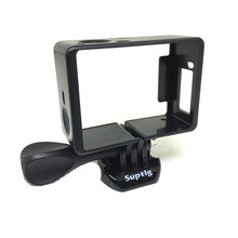 Suptig-kit para câmera gopro hero 3 + 4 hd, armação de proteção padrão, caixa preta 2024 - compre barato