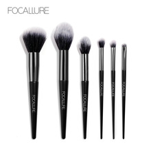 FOCALLURE 6 PCS Makeup Brush Set Powder Blush Brushes Eye shadow Loose  Wooden Brushes Cosmetics  Foundation Brush Tools 2024 - buy cheap