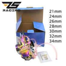 ZS Racing Colorful 21 24 26 28 30 32 34mm PWK Keihin Carb Motorcycle Carburetor With Power Jet Racing Moto 90cc-250cc 2024 - buy cheap