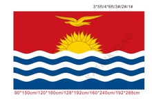 KAFNIK ¡envío gratis 90x15 0cm/128*192cm/160*240cm/192*288cm grande banderas Kiribati Bandera de interior al aire libre de 2024 - compra barato