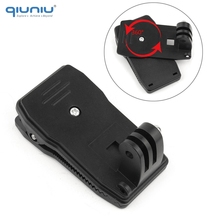 QIUNIU 360 Degree Rotary Backpack Hat Clipe Cinta Rápida Braçadeira Mount Clipes para GoPro Hero 6 5 4 3 2 para SJ4000 para Xiaomi Yi 2024 - compre barato