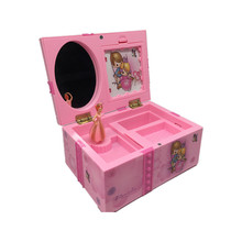 Детская музыкальная шкатулка Dream музыкальная шкатулка для девушек, прямоугольная шкатулка с розовой балериной, Алиса в стране чудес, музыкальная шкатулка, шкатулка для ювелирных изделий 2024 - купить недорого