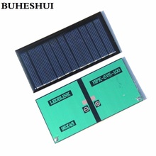 BUHESHUI 0.6W 5.5V Mini Solar Cell Polycrystalline Solar Panel Solar Module DIY Solar Charger 95*48*3MM 10pcs/lot Free Shipping 2024 - buy cheap