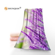 Purple Lavender Towels Microfiber Bath Towels Travel,Beach,Face Towel Custom Creative Towel Size 35X75cm And 70X140cm A9.25 2024 - buy cheap
