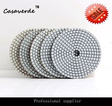 Envío gratis 4 pulgadas 100mm resina seca y húmeda almohadillas de pulido de diamante flexibles que combinan con el amolador angular para pulir piedra 2024 - compra barato