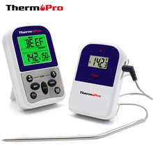 ThermoPro TP-11 Remote Wireless BBQ  Thermometer Home Use Stainless Steel Probe Large Screen with Timer 2024 - buy cheap