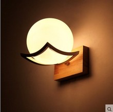Wooden Ball Design Modern Led Wall Lamp For Home Wall Sconce,Bathroom Light Free Shipping 2024 - buy cheap