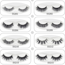 Lash 3D visón pestañas suave y grueso y largo Natural extensiones de pestañas postizas para maquillaje 100% hecho a mano, 9 estilos 1 par 2024 - compra barato