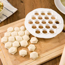 19 Holes Plastic Dumpling Maker Mold DIY White Plastic Dumpling Ravioli Mold Dough Press Cutter Pastry Tools Kitchen Gadgets 2024 - buy cheap