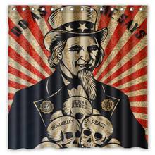 Hot New 180x180cm Shepard Fairey Graffiti Waterproof Fabric Bathroom Shower Curtain Bath Curtains With 12pcs Hooks Rings 2024 - buy cheap