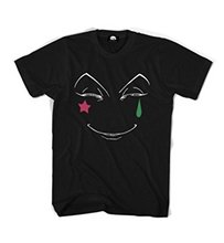 Летняя стильная модная Мужская хлопковая футболка с коротким рукавом Hisoka Face Hunter X Hunter, черная футболка Harajuku 2024 - купить недорого