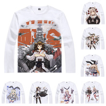 Kantai Collection Ship Girl T-Shirts Multi-style Men Hip Hop Long Sleeve Shirt Fleet girls KanColle Cosplay Motivs Anime Shirts 2024 - buy cheap