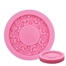 Round Garland Shape 3D Silicone Lace Fondant Cake Mold Chocolate Mold Cake Decorating Tools E626 2024 - buy cheap