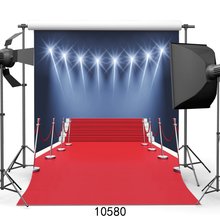 Красный ковер для сцены фон для фотосъемки фон для фотостудии виниловый 3D 2024 - купить недорого