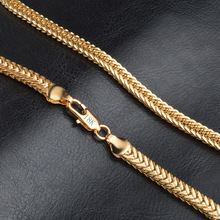 Hip Hop 6MM Women Gold snake chains necklaces 20inches choker Necklace For Mens Fashion Jewelry Gift accessories 2024 - buy cheap