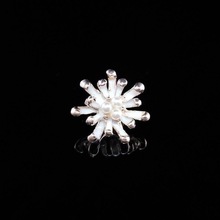 20 Uds. De accesorios de joyería, 17x18mm, gotas de aleación de cristal esmaltado, imitación de diamantes de imitación, perlas, conectores de flores 2024 - compra barato