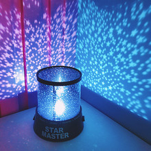 USB звездное небо Звезда Луна Светодиодный Ночник проектор украшение для вечеринки детский сон романтическая красочная Светодиодная лампа 2024 - купить недорого