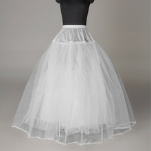 Marca New White Anáguas vestido de Baile Crinolina Underskirt Vestido de Casamento Da Noiva Vestido Formal Acessórios do casamento Venda Quente 2024 - compre barato