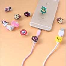 1Pcs Lovely Cartoon Charger Cable Winder Protective Case Saver 8 Pin Data line Protector Earphone Cord Protection Sleeve Cover 2024 - buy cheap