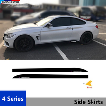 For BMW 4 series F32 F33 ///Performance X2 Door Side Skirts Decal Car Body Carbon Fiber Sticker Sport Racing Styling 2024 - buy cheap