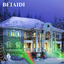 Beiaidi-projetor de luz laser para o natal, verde/vermelho, estrela, céu, área externa, lâmpada, jardim, paisagem, dj, diso, palco, ambiente externo 2024 - compre barato