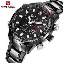 NAVIFORCE Mens Watches Top Brand Luxury Sport Watch Men Digital Quartz Clock Full Steel Army Military Watches Relogio Masculino 2024 - buy cheap