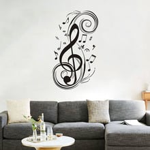 Large Musical Note Wall Sticker Music Home Decor Living Room Vinyl Removable Wall Decal Kids Babys Room 2024 - buy cheap