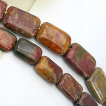 Multicolor picasso rectangle loose beads 10x14mm 13x18mm size optional 15" DIY stone  women jewelry making 2024 - buy cheap