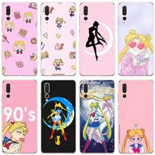 Чехол Sailor Moon, Мягкий Силиконовый ТПУ чехол для телефона Huawei P9 P10 P20 PLUS P20 P30 PRO P8 P9 P10 P20 P30 lite P smart 2024 - купить недорого