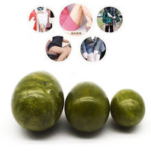 3pcs /set Natural Green Stone Drilled Jade Eggs Yoni Egg for Women Kegel Exercise Tightening Vaginal Balls Muscle Massage  A378 2024 - buy cheap