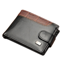 Men's Wallet PU Leather Purses  High-quality Portable Money Clip with ID Windows Interior Coin Bag WB66 2024 - buy cheap