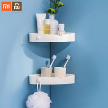 Xiaomi miijia suporte de banheiro multifuncional caixa de armazenamento casa inteligente sem perfuração banheiro parede caixa de armazenamento 2024 - compre barato