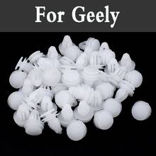 2018 New 100pcs White Plastic Push Car Styling Bumper Door Rivets Retainer Clip For Geely Beauty Leopard Ck Emgrand Ec7 Ec8 X7 2024 - buy cheap