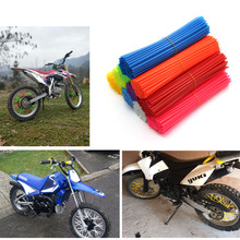 72Pcs Motorcycle Wheel Rim Spoke Skins Covers Wrap Tubes Decor Protector Kit For CR YZ RM KX 80 125 250 450 500 CRF YZF RMZ 2024 - buy cheap