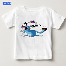 boys white t shirt New short-sleeved Child children's summer T-shirt girls Cartoon Children T-shirt Boys 2020 Animal Print Funny 2024 - buy cheap