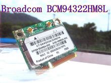 Broadcom BCM4322 BCM94322HM8L Двухдиапазонная 802.11a/g/n 300 Мбит/с беспроводной Wi-Fi Wlan Mini PCI-E карта полуразмера 504664-001 MAC Wifi 2024 - купить недорого