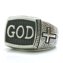 Mens Boys 316L Stainless Steel Cool Cross GOD Jesus Christ Ring Newest 2024 - buy cheap