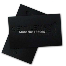 Removablelabel, PU leather label for clothing, engraved/debossed logo, leather patch as custom  1000pcs/lot 2024 - buy cheap