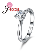 CharmingJewelry moda 925 anillos de plata esterlina mujer señora CZ cristal señora dedo anillo 2024 - compra barato