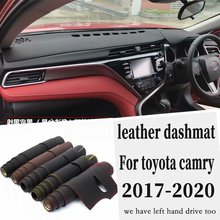 Para toyota camry 8th geração 2018 2019 dashmat dashmat dashboard capa almofada traço tapete estilo do carro acessórios personalizados 2024 - compre barato