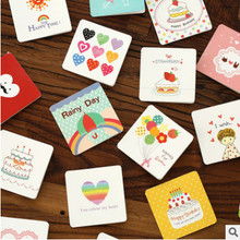 168pcs/lot Birthday Greeting Card Mini Greeting Cards Happy Lifestyle Cartoon DIY Cards Gift Cards Postcard for Friends CN-1009 2024 - buy cheap