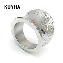 Rock Style Irregular Shape Ring for Women 316L Stainless Steel Unique Design Fashion Silver Color Lover Present Ring 2024 - buy cheap