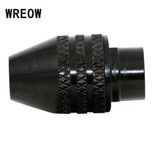 Universal 4Sizes Keyless Drill Bit Chuck 0.5-3.2mm Long / Short Tail Adapter Converter Multi Chuck For Garages Grinding 2024 - купить недорого